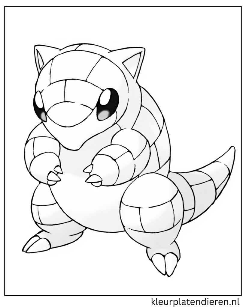 Ground Type Pokemon kleurplaat 16